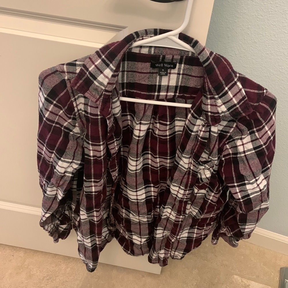 Well worn brand purple flannel